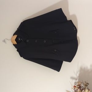 H & M black cape jacket